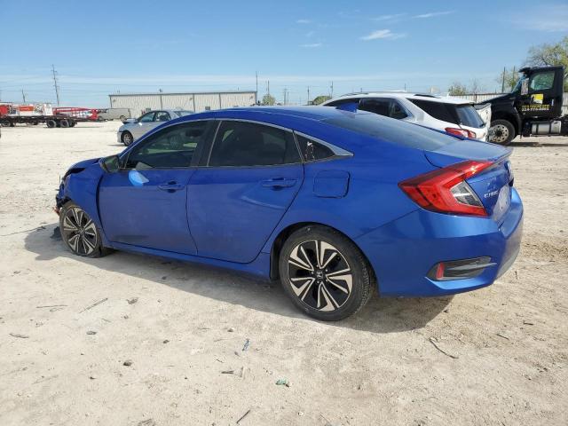 JHMFC1F77JX042250 - 2018 HONDA CIVIC EXL BLUE photo 2