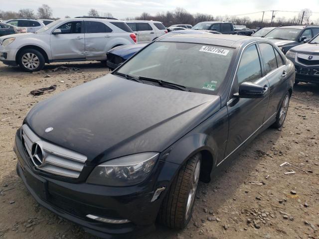 WDDGF8BB9BR155631 - 2011 MERCEDES-BENZ C 300 4MATIC BLACK photo 1