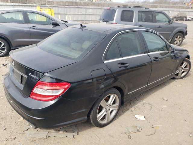 WDDGF8BB9BR155631 - 2011 MERCEDES-BENZ C 300 4MATIC BLACK photo 3