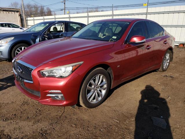 JN1BV7AR6EM681901 - 2014 INFINITI Q50 BASE RED photo 1