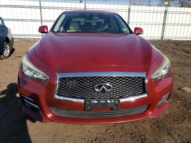 JN1BV7AR6EM681901 - 2014 INFINITI Q50 BASE RED photo 5