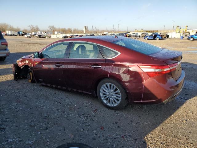 4T1BD1EB2DU005692 - 2013 TOYOTA AVALON HYBRID MAROON photo 2