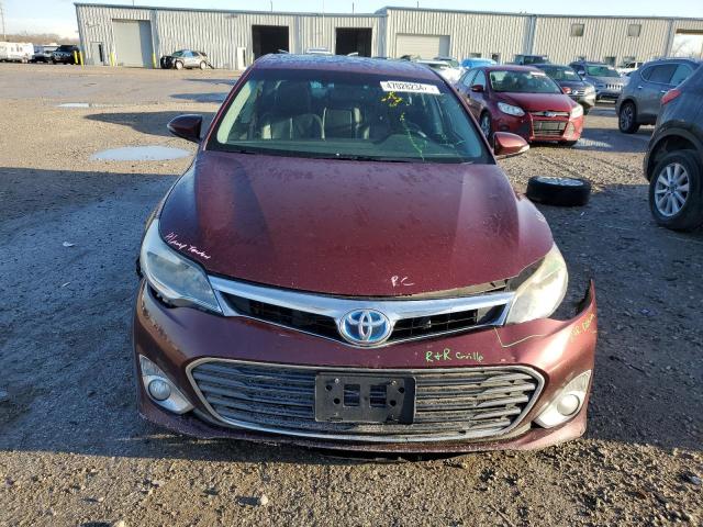 4T1BD1EB2DU005692 - 2013 TOYOTA AVALON HYBRID MAROON photo 5