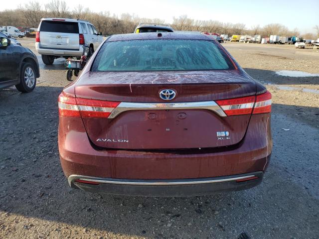 4T1BD1EB2DU005692 - 2013 TOYOTA AVALON HYBRID MAROON photo 6