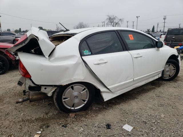 JHMFA36297S028006 - 2007 HONDA CIVIC HYBRID WHITE photo 3