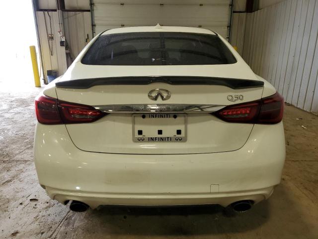 JN1EV7AP7JM364327 - 2018 INFINITI Q50 LUXE WHITE photo 6