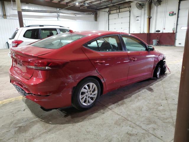 5NPD74LF3JH367046 - 2018 HYUNDAI ELANTRA SE RED photo 3