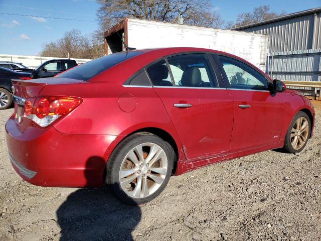 1G1PH5S94B7206716 - 2011 CHEVROLET CRUZE LTZ MAROON photo 3