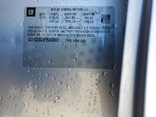 1G11C5SL9FF240601 - 2015 CHEVROLET MALIBU 1LT 银色 照片 13