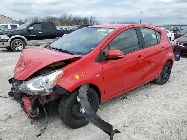 JTDKDTB36F1110009 - 2015 TOYOTA PRIUS C RED photo 1