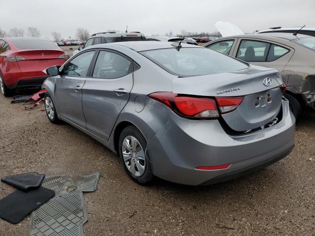 KMHDH4AE2GU532327 - 2016 HYUNDAI ELANTRA SE GRAY photo 2