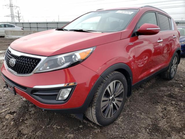 KNDPCCAC5E7596978 - 2014 KIA SPORTAGE EX RED photo 1