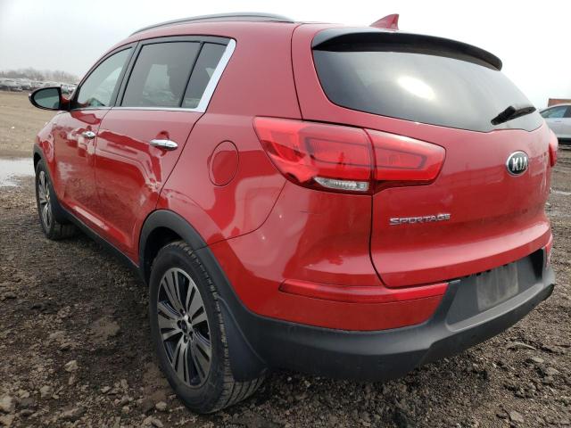 KNDPCCAC5E7596978 - 2014 KIA SPORTAGE EX RED photo 2