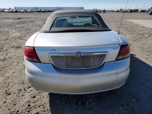 1C3EL45X42N346928 - 2002 CHRYSLER SEBRING LX SILVER photo 6