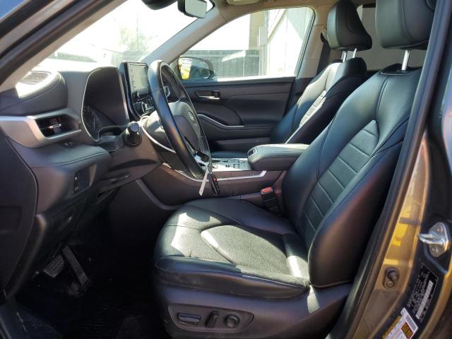 5TDGZRBH6LS020363 - 2020 TOYOTA HIGHLANDER XLE GRAY photo 7