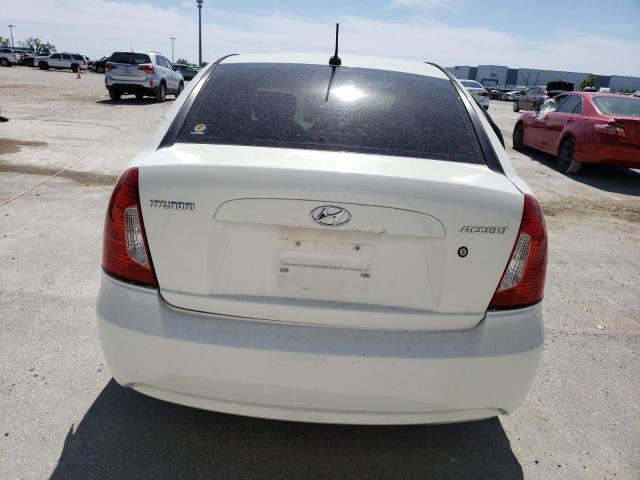 KMHCN46C59U325753 - 2009 HYUNDAI ACCENT GLS WHITE photo 6