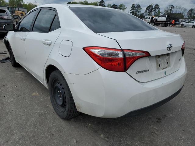 5YFBURHE9EP111497 - 2014 TOYOTA COROLLA L WHITE photo 2