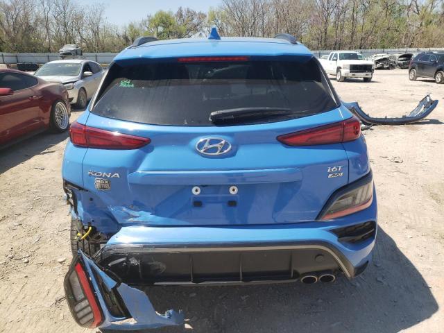 KM8K3CA36NU793066 - 2022 HYUNDAI KONA N LINE BLUE photo 6