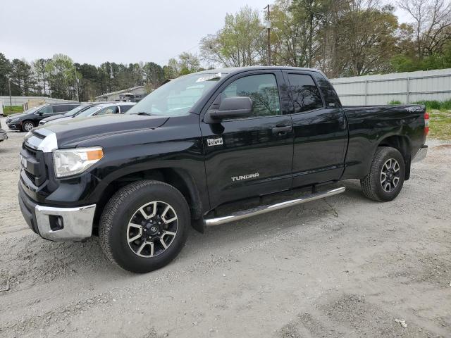 5TFRY5F14EX150298 - 2014 TOYOTA TUNDRA DOUBLE CAB SR/SR5 BLACK photo 1