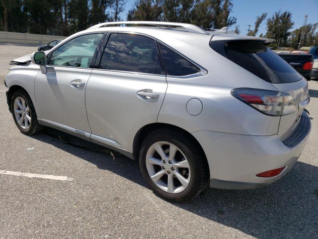 2T2ZK1BA5CC074596 - 2012 LEXUS RX 350 SILVER photo 2