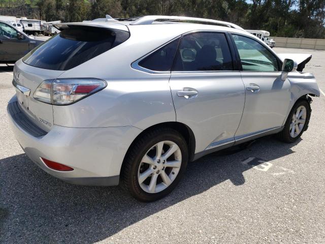 2T2ZK1BA5CC074596 - 2012 LEXUS RX 350 SILVER photo 3