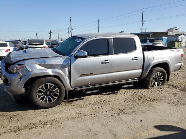 3TMCZ5AN1MM400954 - 2021 TOYOTA TACOMA DOUBLE CAB SILVER photo 1