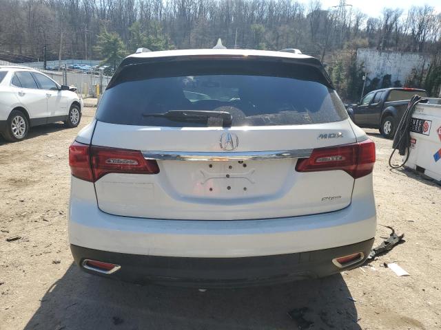 5FRYD4H2XEB004519 - 2014 ACURA MDX WHITE photo 6