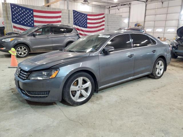 1VWBH7A35DC120221 - 2013 VOLKSWAGEN PASSAT SE GRAY photo 1