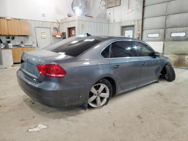 1VWBH7A35DC120221 - 2013 VOLKSWAGEN PASSAT SE GRAY photo 3
