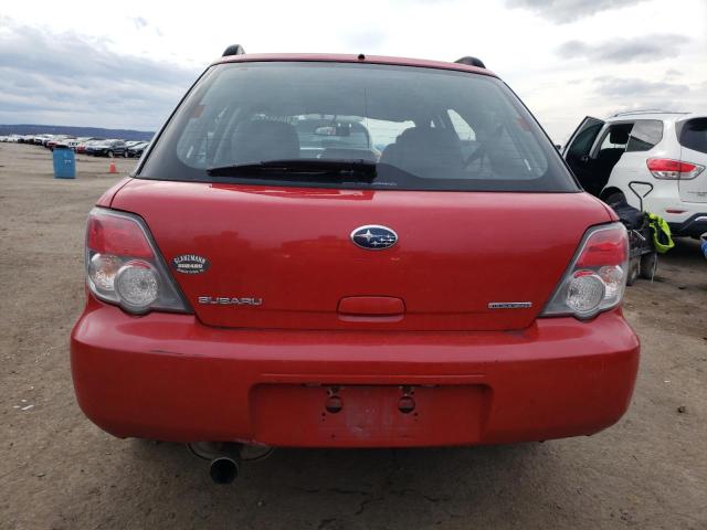 JF1GG67696H807978 - 2006 SUBARU IMPREZA 2.5I SPORTS WAGON RED photo 6