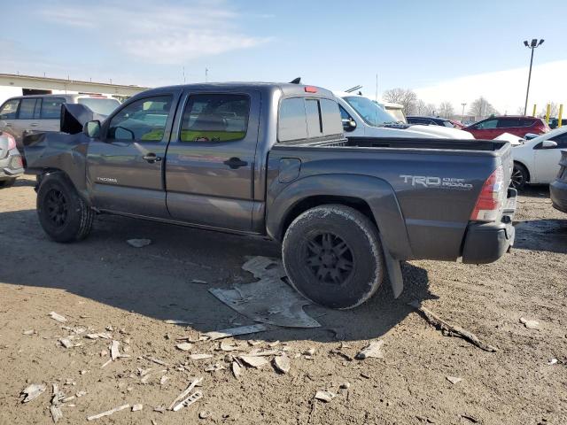 5TFJU4GN0CX013196 - 2012 TOYOTA TACOMA DOUBLE CAB PRERUNNER GRAY photo 2