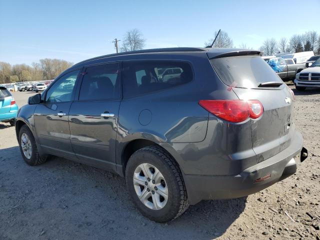 1GNKREED1BJ182478 - 2011 CHEVROLET TRAVERSE LS CHARCOAL photo 2