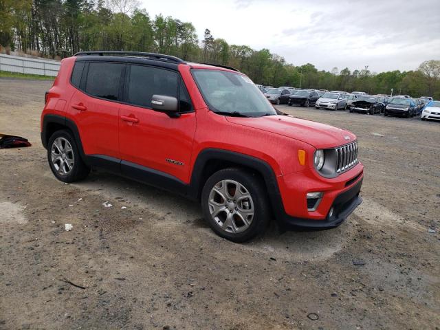 ZACNJAD12KPK36624 - 2019 JEEP RENEGADE LIMITED RED photo 4