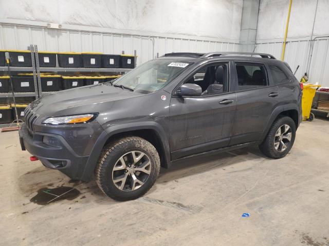 1C4PJMBS6FW622349 - 2015 JEEP CHEROKEE TRAILHAWK CHARCOAL photo 1