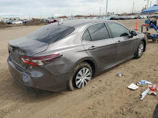 4T1H31AK1NU572139 - 2022 TOYOTA CAMRY LE CHARCOAL photo 3