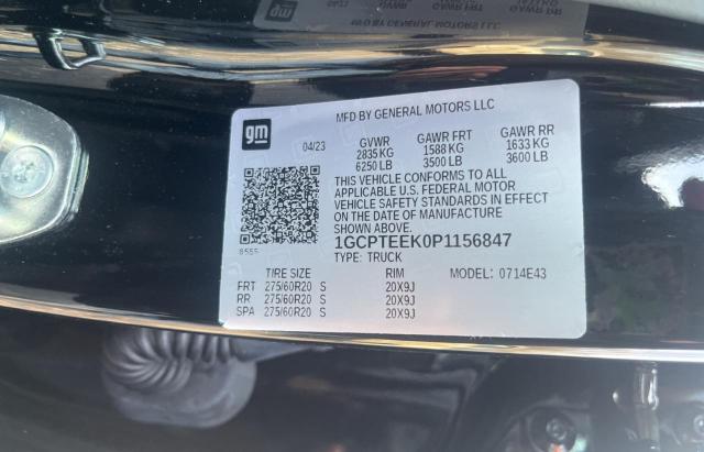 1GCPTEEK0P1156847 - 2023 CHEVROLET COLORADO TRAIL BOSS BLACK photo 10