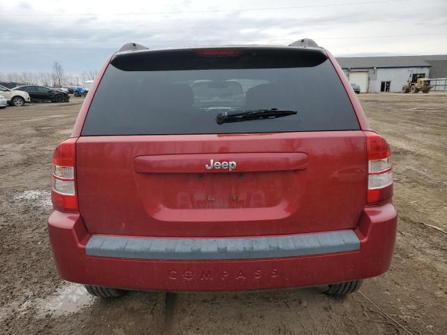 1J8FT47W98D737679 - 2008 JEEP COMPASS SPORT RED photo 6