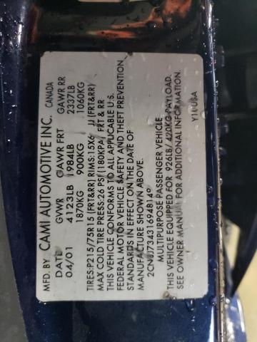 2CNBJ734316948149 - 2001 CHEVROLET TRACKER ZR2 蓝色 照片 13