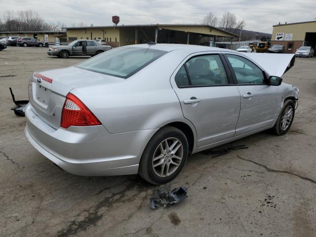 3FAHP0GA5BR337267 - 2011 FORD FUSION S SILVER photo 3