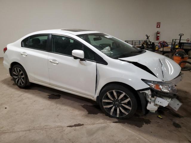 19XFB2F94FE223163 - 2015 HONDA CIVIC EXL WHITE photo 4