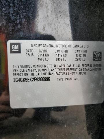 2G4GK5EX2F9266996 - 2015 BUICK REGAL 黑色 照片 13