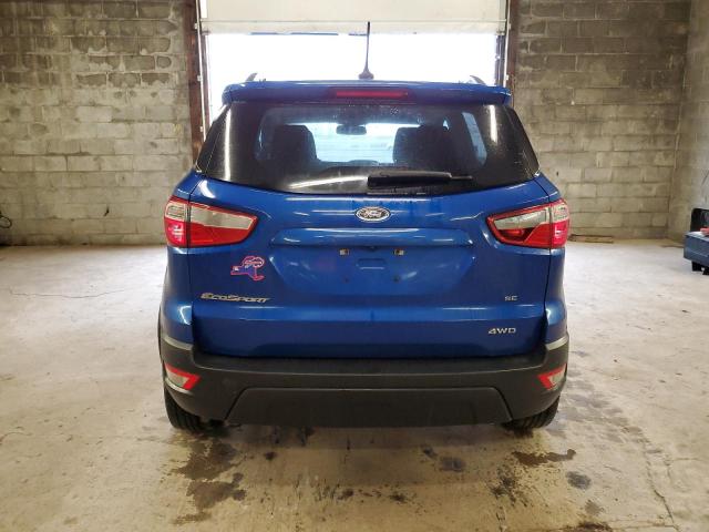 MAJ6S3GLXLC392791 - 2020 FORD ECOSPORT SE BLUE photo 6