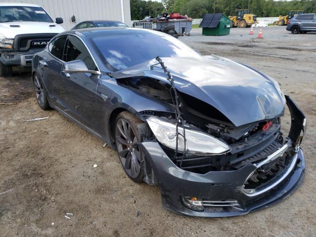 5YJSA1H24EFP63309 - 2014 TESLA MODEL S Boz foto 1