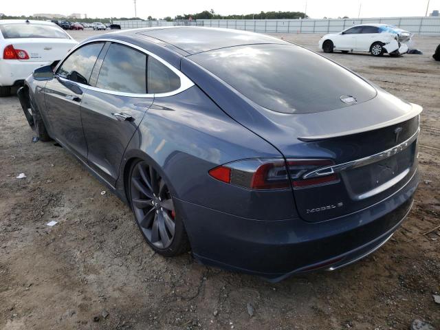 5YJSA1H24EFP63309 - 2014 TESLA MODEL S Boz foto 3