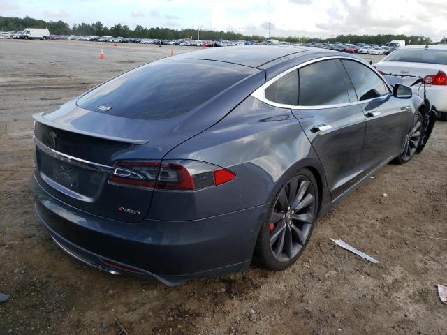 5YJSA1H24EFP63309 - 2014 TESLA MODEL S Boz foto 4
