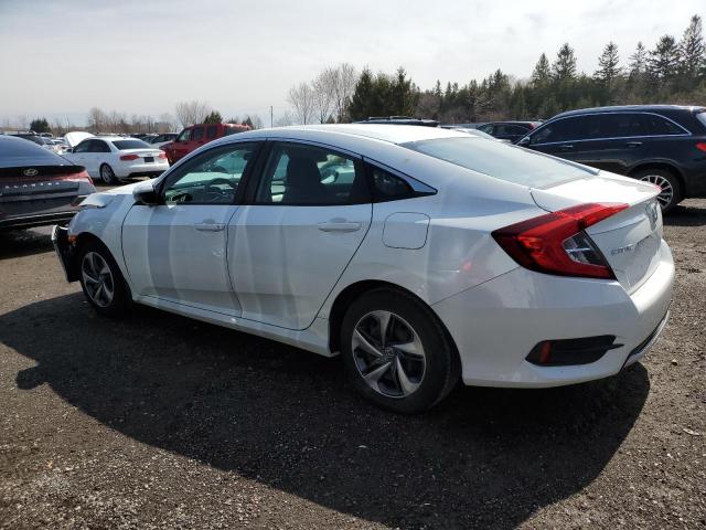 2HGFC2F55KH043913 - 2019 HONDA CIVIC LX WHITE photo 2