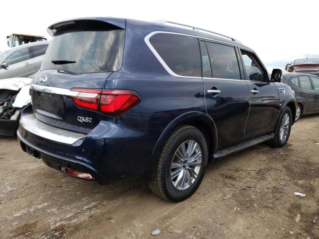 JN8AZ2NE8K9233766 - 2019 INFINITI QX80 LUXE BLUE photo 3