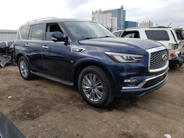 JN8AZ2NE8K9233766 - 2019 INFINITI QX80 LUXE BLUE photo 4