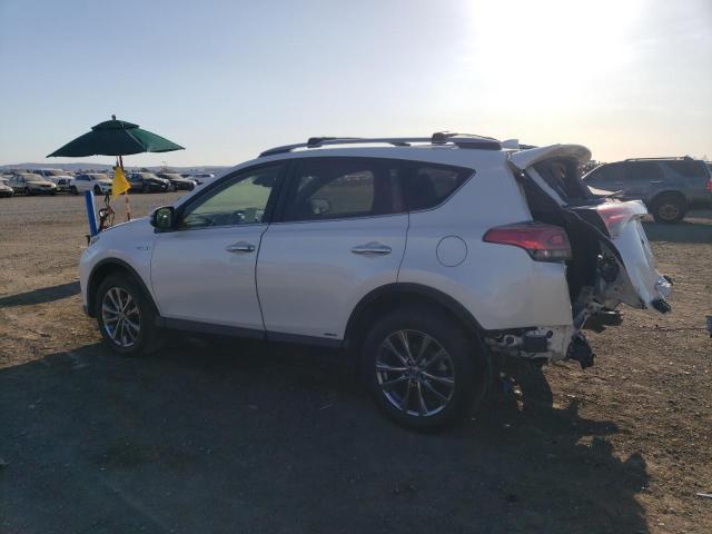 JTMDJREV4JD230724 - 2018 TOYOTA RAV4 HV LIMITED WHITE photo 2