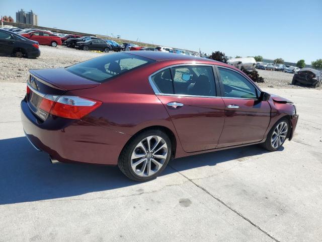 1HGCR2F58EA246766 - 2014 HONDA ACCORD SPORT BURGUNDY photo 3